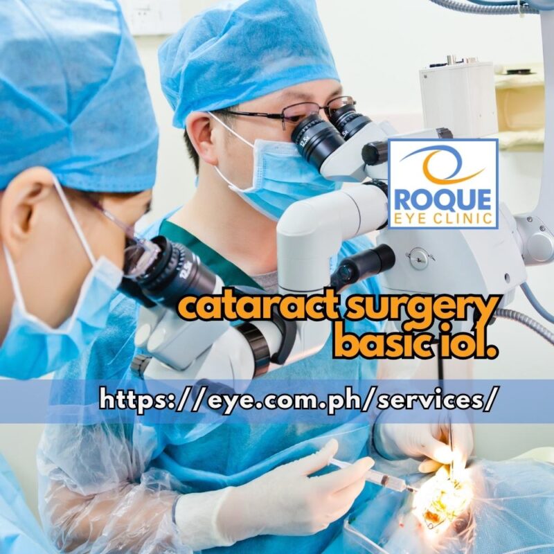 This is an image of an eye surgeon performing intraocular surgery while being assisted by a second surgeon.